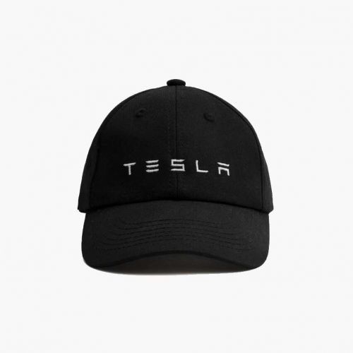 Кепка Tesla Logo Hat, (белый, черный)