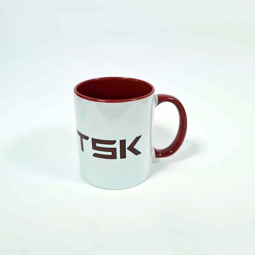 Чашка с красным логотипом "ТСК" (Белая)