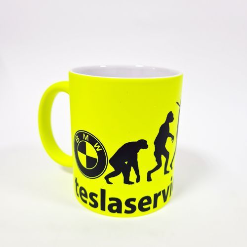 Чашка с логотипом Эволюция (Лимоновая)